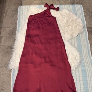 Tyche from VICI One Shoulder Burgundy Dress